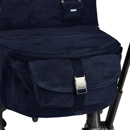 Коляска 2 в 1 Cybex Priam 4 цвет Rebellious Luxury Denim Blue шасси Black