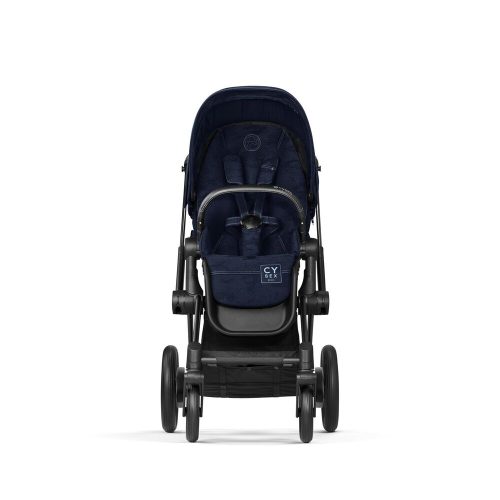 Коляска 3 в 1 Cybex Priam 4 цвет Rebellious Luxury Denim Blue шасси Black + Автокресло Cybex Cloud T цвет Rebellious Luxury Denim Blue