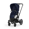 Коляска 3 в 1 Cybex Priam 4 цвет Rebellious Luxury Denim Blue шасси Black + Автокресло Cybex Cloud T цвет Rebellious Luxury Denim Blue