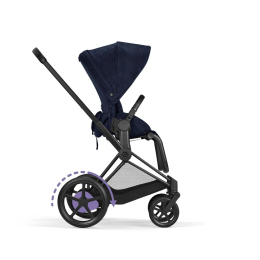 Коляска 3 в 1 Cybex Priam 4 цвет Rebellious Luxury Denim Blue шасси Black + Автокресло Cybex Cloud T цвет Rebellious Luxury Denim Blue