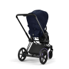 Коляска 3 в 1 Cybex Priam 4 цвет Rebellious Luxury Denim Blue шасси Black + Автокресло Cybex Cloud T цвет Rebellious Luxury Denim Blue