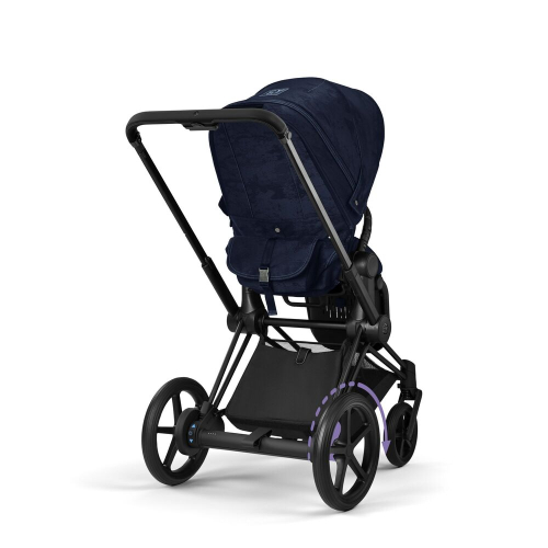 Коляска 3 в 1 Cybex Priam 4 цвет Rebellious Luxury Denim Blue шасси Black + Автокресло Cybex Cloud T цвет Rebellious Luxury Denim Blue