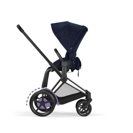 Коляска 3 в 1 Cybex Priam 4 цвет Rebellious Luxury Denim Blue шасси Black + Автокресло Cybex Cloud T цвет Rebellious Luxury Denim Blue
