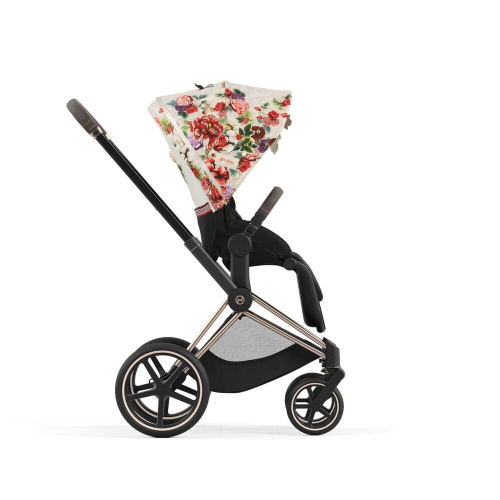 Коляска 2 в 1 Cybex Priam 4 цвет Spring Blossom Light шасси Rosegold