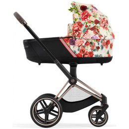 Коляска 2 в 1 Cybex Priam 4 цвет Spring Blossom Light шасси Rosegold