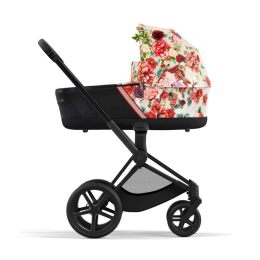 Коляска 2 в 1 Cybex Priam 4 цвет Spring Blossom шасси Matt Black