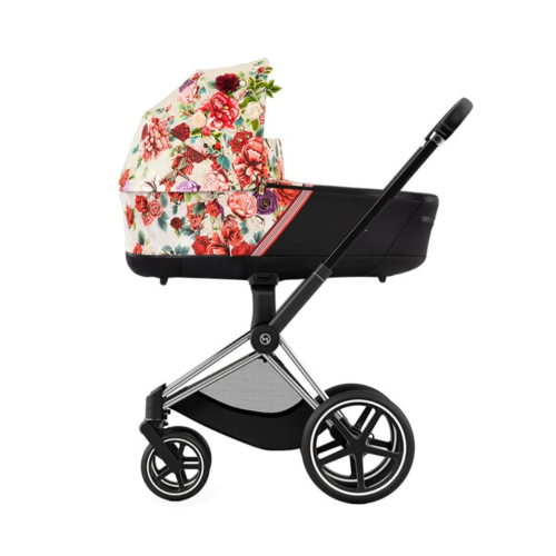Коляска 2 в 1 Cybex Priam 4 цвет Spring Blossom Light шасси Chrome Black