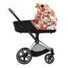 Коляска 2 в 1 Cybex Priam 4 цвет Spring Blossom Light шасси Chrome Brown