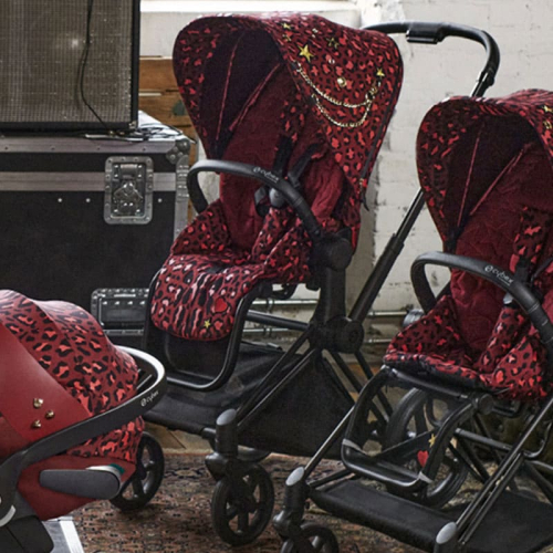 Коляска 2 в 1 Cybex Priam 4 цвет Rockstar шасси Rosegold