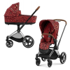 Коляска 2 в 1 Cybex Priam 4 цвет Rockstar шасси Chrome Brown