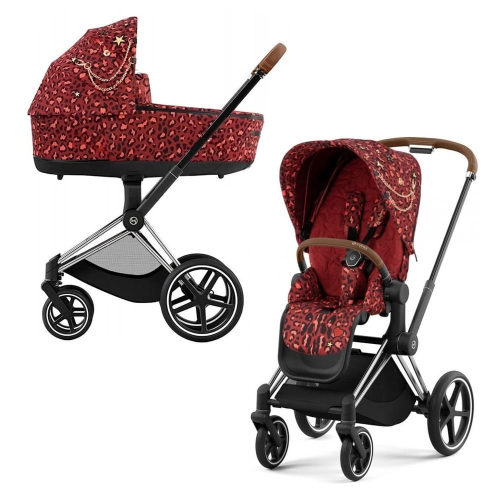 Коляска 2 в 1 Cybex Priam 4 цвет Rockstar шасси Chrome Brown