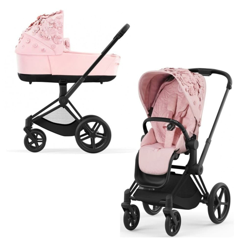 Коляска 2 в 1 Cybex Priam 4 цвет Pale Blush шасси Matt Black
