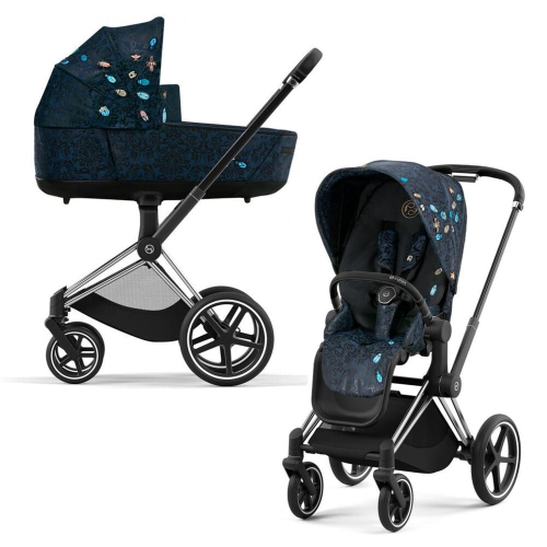 Коляска 2 в 1 Cybex Priam 4 цвет Jewels of Nature шасси Chrome Black