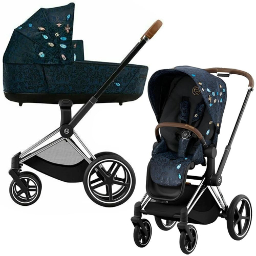 Коляска 2 в 1 Cybex Priam 4 цвет Jewels of Nature шасси Chrome Brown