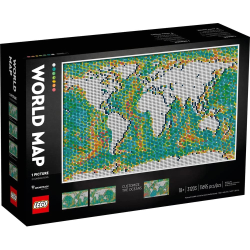 Конструктор LEGO Art 31203 Карта мира