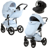 Коляска 3 в 1 Adamex Chantal Pro Natura CN-1-SKY (кожа)