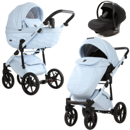 Коляска 3 в 1 Adamex Chantal Pro Natura CN-1-SKY (кожа)