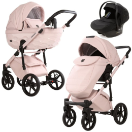 Коляска 3 в 1 Adamex Chantal Pro Natura CN-2-ROSE (Розовый)