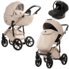 Коляска 3 в 1 Adamex Chantal Pro Natura CN-3 VANILLA