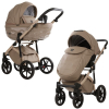 Коляска 2 в 1 Adamex Chantal Pro Natura CN-4 CAPPUCCINO (эко-кожа)