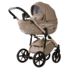 Коляска 2 в 1 Adamex Chantal Pro Natura CN-4 CAPPUCCINO (эко-кожа)