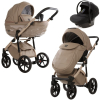 Коляска 3 в 1 Adamex Chantal Pro Natura CN-4 CAPPUCCINO