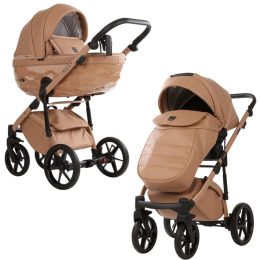 Коляска 2 в 1 Adamex Chantal Pro Natura CN-5 CAMEL (эко-кожа)