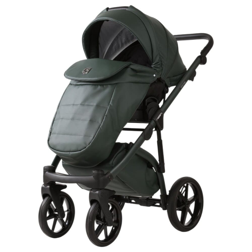 Коляска 2 в 1 Adamex Chantal Pro Natura CN-12 FOREST GREEN (эко-кожа)
