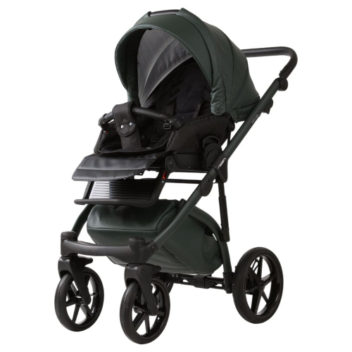 Коляска 2 в 1 Adamex Chantal Pro Natura CN-12 FOREST GREEN (эко-кожа)
