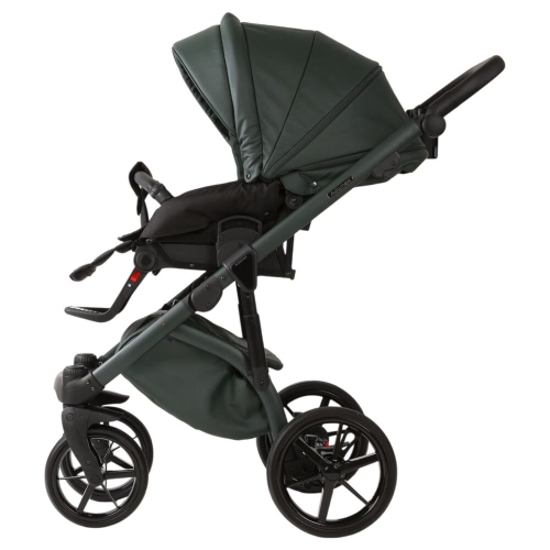 Коляска 2 в 1 Adamex Chantal Pro Natura CN-12 FOREST GREEN (эко-кожа)