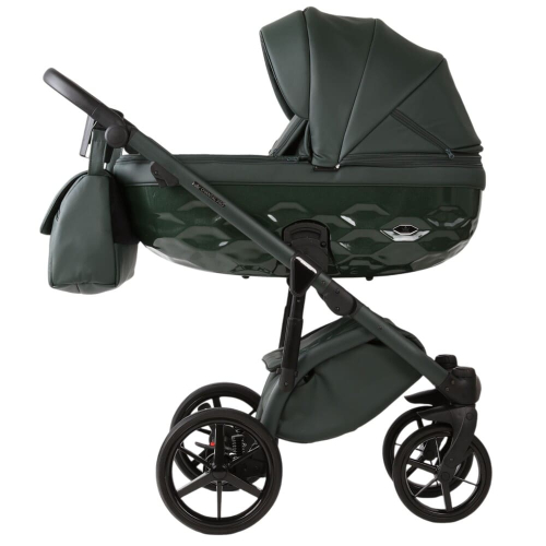 Коляска 2 в 1 Adamex Chantal Pro Natura CN-12 FOREST GREEN (эко-кожа)