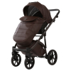 Коляска 2 в 1 Adamex Chantal Pro Natura CN-17 COFFEE (эко-кожа)