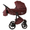 Коляска 2 в 1 Adamex Chantal Pro Natura CN-18 RUBY (эко-кожа)