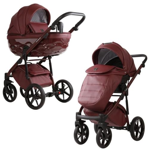 Коляска 2 в 1 Adamex Chantal Pro Natura CN-18 RUBY (эко-кожа)