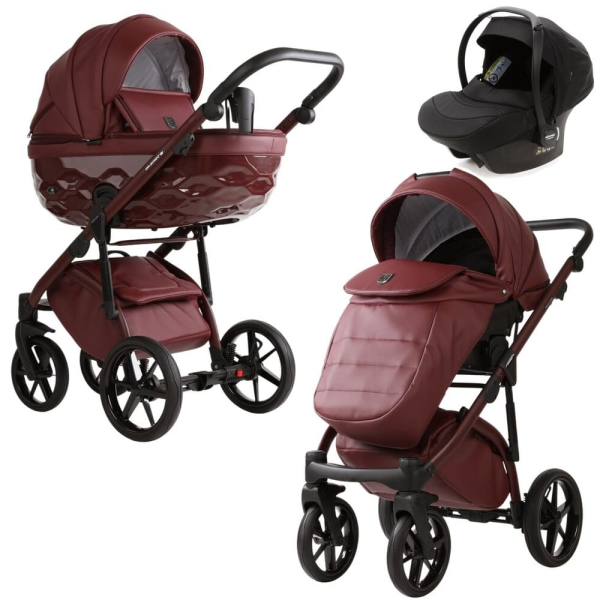 Коляска 3 в 1 Adamex Chantal Pro Natura CN-18 Ruby
