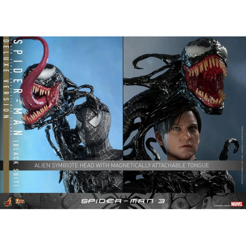 Коллекционная фигурка Hot Toys Spider man 3 (Черный костюм) MMS728 Deluxe масштаб 1/6