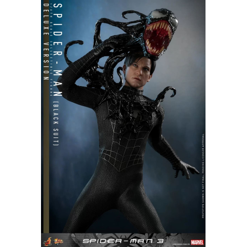 Коллекционная фигурка Hot Toys Spider man 3 (Черный костюм) MMS728 Deluxe масштаб 1/6