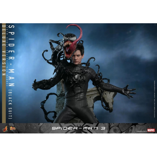 Коллекционная фигурка Hot Toys Spider man 3 (Черный костюм) MMS728 Deluxe масштаб 1/6