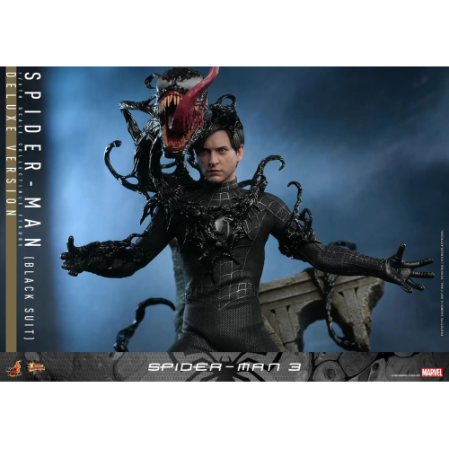 Коллекционная фигурка Hot Toys Spider man 3 (Черный костюм) MMS728 Deluxe масштаб 1/6