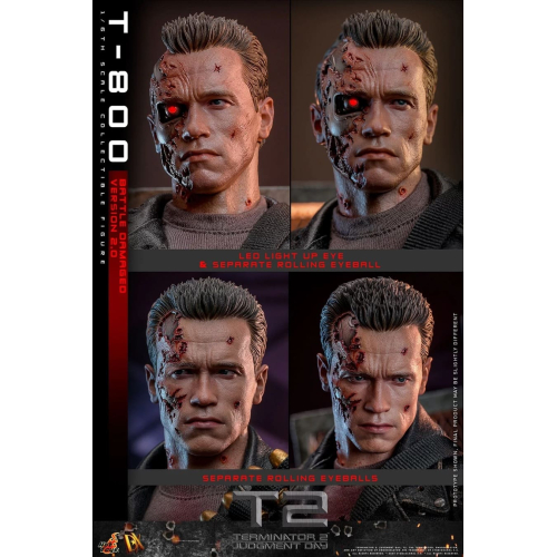 Коллекционная фигурка Hot Toys 1/6 Terminator T-800 Battle Damaged 2.0