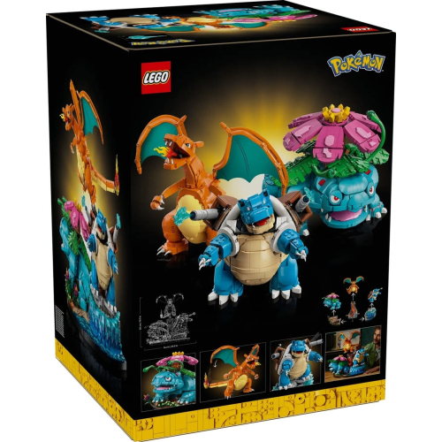 Конструктор LEGO Pokémon 72153 Венузавр, Чаризард и Бластойз