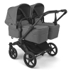 Коляска для двойни Bugaboo Donkey 6 Twin цвет Moon grey шасси Black