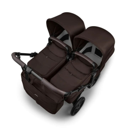 Коляска для двойни Bugaboo Donkey 6 Twin цвет Cocoa Brown шасси Black