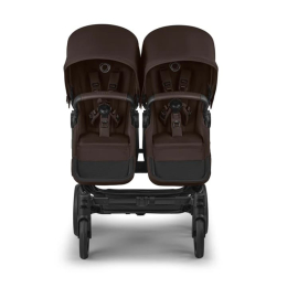 Коляска для двойни Bugaboo Donkey 6 Twin цвет Cocoa Brown шасси Black
