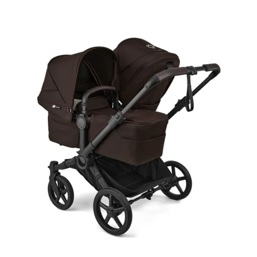 Коляска для двойни Bugaboo Donkey 6 Twin цвет Cocoa Brown шасси Black