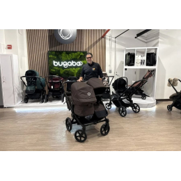 Коляска для двойни Bugaboo Donkey 6 Twin цвет Cocoa Brown шасси Black
