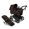 Коляска для двойни Bugaboo Donkey 6 Twin цвет Cocoa Brown шасси Black