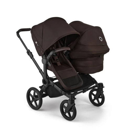 Коляска для двойни Bugaboo Donkey 6 Twin цвет Cocoa Brown шасси Black