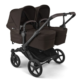 Коляска для двойни Bugaboo Donkey 6 Twin цвет Cocoa Brown шасси Black