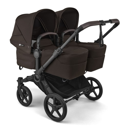 Коляска для двойни Bugaboo Donkey 6 Twin цвет Cocoa Brown шасси Black
